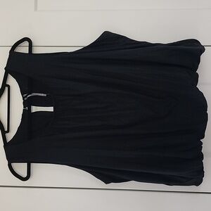 Anthropologie Bubble Black Sleeveless Top